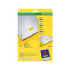 Avery Mini-labels, Yellow 25,4 x 10mm (20) (L6037-20)