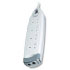 Belkin SurgeMaster Home Series - Surge suppressor ( external ),AC 250 V, 4 Output Connector TEL/FAX/MODEM/AV, 2M white (F9H402UK2M) Belkin SurgeMaster Home Series - Surge suppressor ( external ),AC 250 V, 4 Output Connector TEL/FAX/MODEM/AV, 2M white (F9H402UK2M)