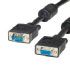 Roline VGA cable HD15 M/F, 20m with Ferrit cores, extension, Quality (11.04.5370)