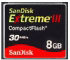 Sandisk Extreme III CompactFlash 8 GB (PIX00014499)