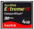 Sandisk Extreme III CompactFlash 4 GB (PIX32200079)