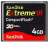 Sandisk Extreme III CompactFlash 4 GB (PIXPN806372)