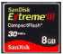 Sandisk Extreme III CompactFlash 8 GB (PIXPN232998)