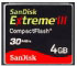 Sandisk Extreme III CompactFlash 4 GB (PIXPN816719) Sandisk Extreme III CompactFlash 4 GB (PIXPN816719)