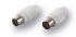 Belkin COAX plug & socket set 1 PLUG/1 SOCKET white (F8V3212AEAWHT)