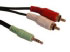 Sandberg MiniJack-M->2xRCA-M 3 m (505-02) Sandberg MiniJack-M->2xRCA-M 3 m (505-02)