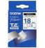 Brother Gloss Laminated Labelling Tape - 18mm, Blue/White (TZ-243)