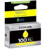 Lexmark 100XL Yellow High Yield Return Program Ink Cartridge (14N1071B)