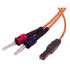 Cablestogo 6m MTRJ/ST Duplex 62.5/125 Multimode Fiber Patch Cable - Orange (33192)