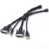 Belkin OmniView KVM Cables for SOHO Series with Audio, 1.8m, USB/DVI-I Dual Link (F1D9201-06)
