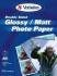 Verbatim Double Sided Glossy/Matt Photo Paper A4, 20pk (38997) Verbatim Double Sided Glossy/Matt Photo Paper A4, 20pk (38997)