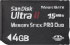 Sandisk Ultra II Memory Stick PRO Duo 4GB (SDMSPDH-004G-E11)