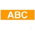 Brother Gloss Laminated Labelling Tape - 24mm, White/Orange (TZ-655)