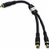 Cablestogo Velocity RCA Plug/RCA Jack X2 Adapter Y-Cable (80317)