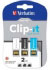 Verbatim 2GB Clip-it USB Drive - 3pk - Orange, Blue, Green (43916) Verbatim 2GB Clip-it USB Drive - 3pk - Orange, Blue, Green (43916)