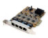 Startech.com Tarjeta de Red PCI Express de 4 Puertos Ethernet Gigabit NIC (ST1000SPEX4)