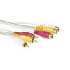 Intronics Audio + Video cable 3x Cinch M - 3x Cinch F 3.0m (AK2292)