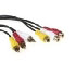 Intronics AV Connection Cable 3 x Cinch Male - 3 x Cinch Female 5.0m (AK2088)