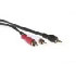 Intronics Stereo Audio Cable 3,5 mm Male - 2x Cinch Male 2.5m (AK2076)