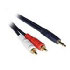 Cablestogo 0.5m Velocity 3.5mm Stereo Male to Dual RCA Male Y-Cable (80272)