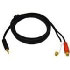 Cablestogo 2m Value Series 3.5mm Stereo Plug/RCA Jack x2 Y-Cable (80136)