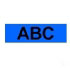Brother Labelling Tape - 9mm, Black/Blue, Blister (M-K521B)