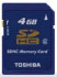 Toshiba SDHC 4GB (SD-K04GJ(BL3)