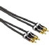 Hama ProClass Audio Cable, 2 RCA - 2 RCA, metal, 1.5 m (00083022)