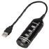 Hama USB 2.0 Hub 1:4, black (00039776)