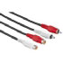 Hama Audio Cable 2 RCA-Plugs - 2 RCA-Jacks, 10 m (00043417)