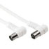 Hama Ant. Cable Coaxial Male Plug(Angle) - Coaxial Female Jack(Angle), 10 m (00043585)