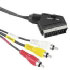 Hama Video Connecting Cable Scart Male Plug - 3 RCA Male Plugs, 1.5 m (00043178)