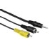 Hama Connecting Cable 2.5 mm stereo plug - 2x RCA plug (audio/video), 1.8 m (00046900)
