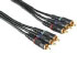 Hama YUV-/RGB Connecting Cable 3 RCA (phono) Plugs- 3 RCA (phono) Plugs, 10m (00048629)