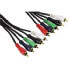 Hama YUV Connection Cable YUV + Audio 5 RCA Plugs - 5 RCA Plugs 1.5 m (00043447)