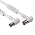 Hama Antenna Cable, With Iron Cores, Bent On Both Sides, 90 dB, 10 m (00043578)