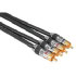 Hama Connection Cable 2 RCA(phono) Plugs-2 RCA (phono) Plugs, chromium, 0.75m (00079033)