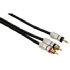 Hama Connection Cable 3.5 mm Jack Plug Stereo - 2 RCA (phono) Plug, 1.5m (00079051)