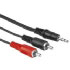 Hama Audio Connecting Cable 2 RCA Male Plugs - 3.5 mm Male Plug Stereo, 2 m (00043333)