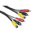 Hama Connecting Cable S-video plug/2 RCA plugs-S-video plug/2 RCA plugs, 3m (00043107)