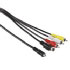 Hama Connecting Cable AV Plug, 10-pin. - 3 RCA (phono) + S-Video, 1.5 m (00074213)