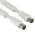 Hama Antenna Cable w/ Ferrite Cores 90 dB, 5 m, White  (00043570)