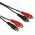 Hama Audio Extension Cable 2 RCA Male Plugs - 2 RCA Female Jacks, 1.5 m (00043245)