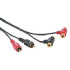 Hama Audio-connecting Cable 2 Cinch-St-2Cinch St. T-connection, 1.5 m (00043202)