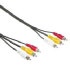 Hama 3 RCA Male Plug - 3 RCA Male Plug (00048907)