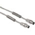 Hama Antenna Cable w/ Ferrite Cores 90 dB, 5 m, Transparent Silver (00043598)