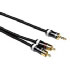 Hama ProClass Audio Cable, 2 RCA - jack plug, stereo, 3.5mm, metal, 1.5m (00083027)