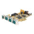 Startech.com 3 Port LP PCI Express USB adapter card (PEX312PUSBLP)