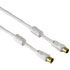 Hama Antenna Cable, coax plug - coax socket, 3 m, 95 dB, white (00078751)