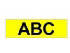 Brother Gloss Laminated Labelling Tape - 9mm, Black on Yellow (TZ-621)